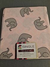 Fat Quarter Fabric - Elephants with Pink