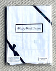 Wendy Woods -  Kingsze Cotton Pillowcase.  White.  Size 50cm x 90cm. BNWT.