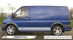 Ford Transit Mk6 Mk7 Side Bonnet and Rear Stripe Graphics ST Decals - Picture 1 of 6