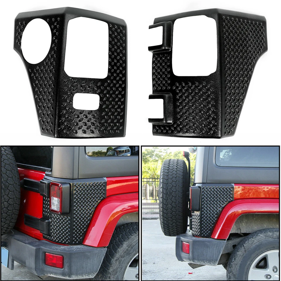Rear Corner Guard Body Armor Tail light Cover for Jeep Wrangler JK JKU 2007-2018 Foto 1 de 4