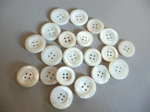 19 boutons ancien nacre ancien - Imagen 1 de 3
