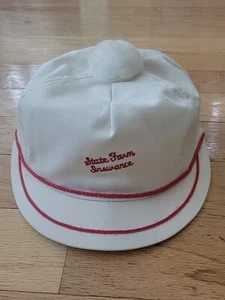 Correa de colección "seguro de granja estatal" con hebilla de golf sombrero cuerda hecha en EE. UU. OSFA - Imagen 1 de 12