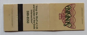 Sunbird Matchbook Cover - Picture 1 of 1