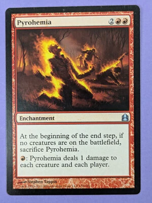 MTG Magic The Gathering: Commander 2011: Pyrohemia #132/318 Uncommon - NM - Image 1 of 2