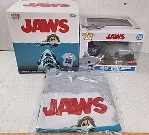 JAWS 758 Target Exclusive Funko Pop Great White Shark & Tee Shirt (S) NIB *READ* - Picture 1 of 12