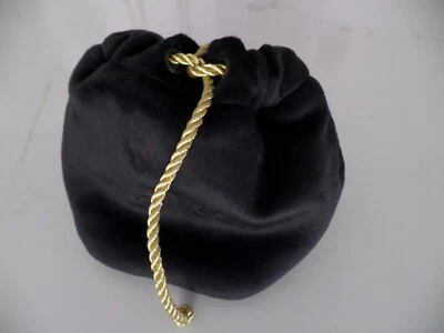 New Latest 2 CHANEL back small dust bag with gold pull string closing 5" x 4" X4 - Image 1 of 4