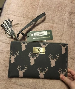 House Of Tweed Stag Clutch Bag - Picture 1 of 3