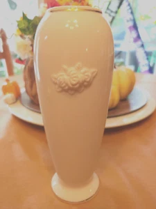 Vintage Lenox Rose Blossom China Bud Vase 24K Gold Trim 1980 - Picture 1 of 6