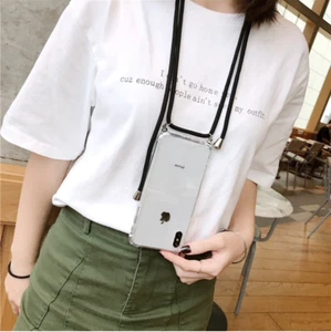 FUNDA CON CADENA PARA XIAOMI MI MIX 2S TPU SILICONA REFORZADA ANTIGOLPES +CORDON - Imagen 1 de 12