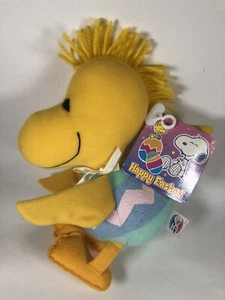 Peanuts Prestige Toy Plush Easter Woodstock Yellow Bird Egg 7” Stuffed Animal - Picture 1 of 13