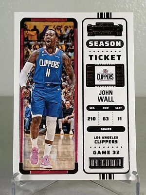 2022-23 Panini Contenders John Wall #71 Los Angeles Clippers Basketball Card - Image 1 of 4