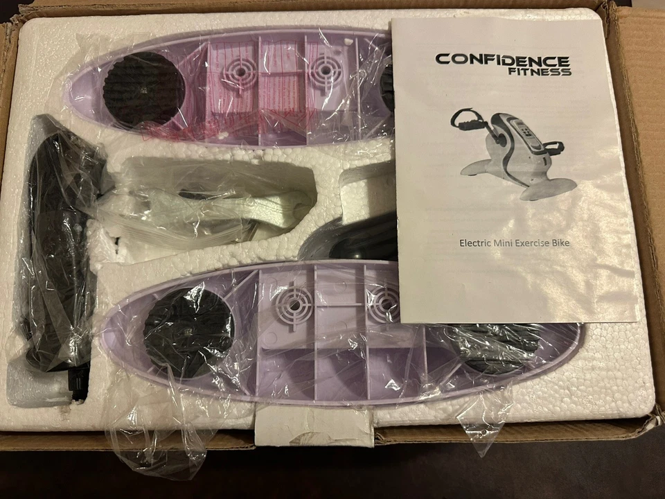 Mini bicicleta de ejercicio eléctrica motorizada Confidence Fitness pedal ejercitador Foto 1 de 4