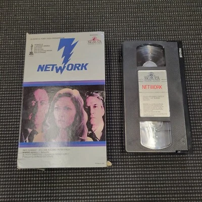 Network, 1983 VHS, MGM 1976, Faye Dunaway, Home Video Release Big Box Foto 1 de 4