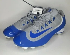 Nike Huarache 2K Filth Pro Low Metal Baseball Cleats Blue Gray White Men's Sz 15 - Picture 1 of 9