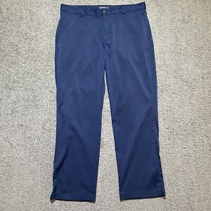 Nike Golf Dri Fit Pants Mens 36x30 Navy Blue Sportswear Active Soft Shell 
