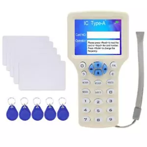 RFID Copier Duplicator 125KHz Key Card NFC Reader Writer 13.56MHz Programmatore - Picture 1 of 5