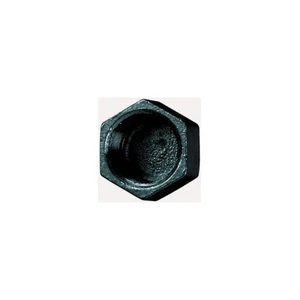 2-1/2" BSP Hexagon Cap Black Malleable Iron Pipe Fitting - Picture 1 of 1