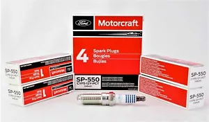 Set of 4:Motorcraft OEM Ford Iridium Spark Plugs SP550X CYFS12YPCT USA Sell - Picture 1 of 5