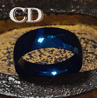 Men’s Polished Blue Wedding Ring - Pinky Wedding Ring For Guys