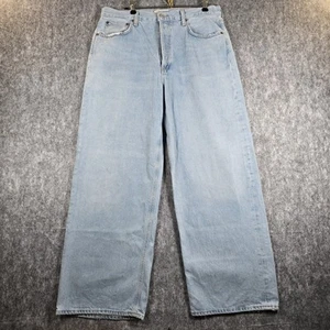 AGOLDE Low Slung Baggy Jeans Women’s Size 29 Blue Relaxed Fit Grunge Denim 0871 - Picture 1 of 24