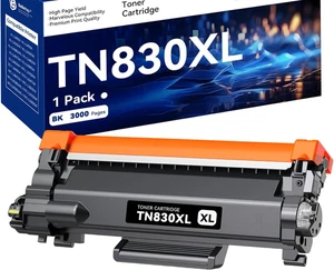 TN830XL Cartouche de Toner pour Brother TN830 HL-L2405W MFC-L2760DW MFC-L2820DW - Photo 1/7