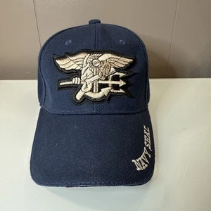 Navy Seal Baseball Cap Han Wild Blue Mens  Adjustable Embroidered - Picture 1 of 9