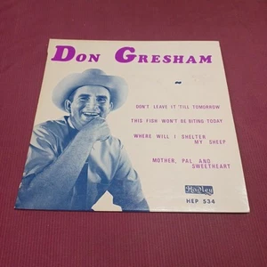 Don Gresham Raro 1971 Australiano Solo 7" Hadley Country EP M VINILO - Imagen 1 de 4