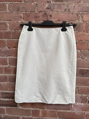 Falda para mujer vintage de la colección Calvin Klein, talla 2, arena nailon/algodón IT Foto 1 de 4