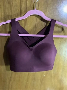 Sujetador deportivo Lululemon Enlite Dark Adobe espalda cruzada soporte alto 32D ~ usado en excelente estado - Imagen 1 de 8