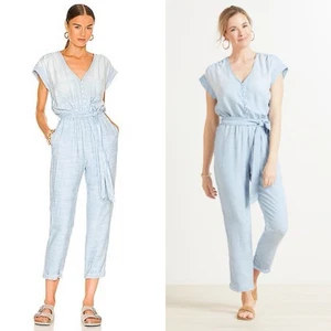 Bella Dahl Flügelärmel Jumpsuit in Shoreline Ombre Wash superweiches Chambray Gr. M - Bild 1 von 13