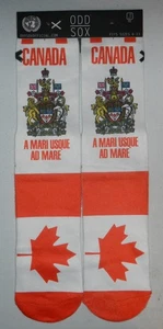 Odd Sox Crew-Socken Kanada kanadisches nationales Motto für Herren Einheitsgröße 6-13 - Bild 1 von 4
