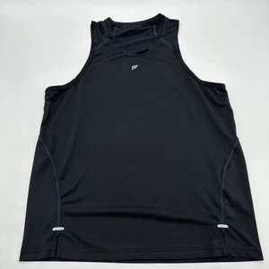 Fabletics Tank Top Women Medium Black Solid Logo..#32366 - Picture 1 of 8