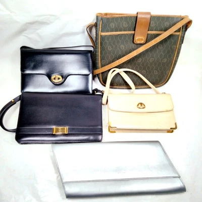 SIN TARIFA Dior Saint Laurent Bolso de Hombro Bolso sin asas Juego de 5 Cuero Negro 4606342 Foto 1 de 4