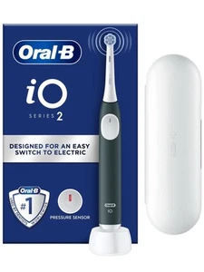 Oral-B iO Series 2 Electric Toothbrush with Travel Case – Green (Model 466/7487) - Picture 1 of 9