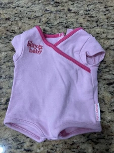 American Girl Bitty Baby Doll Pink One Piece Romper/Bodysuit - Picture 1 of 2