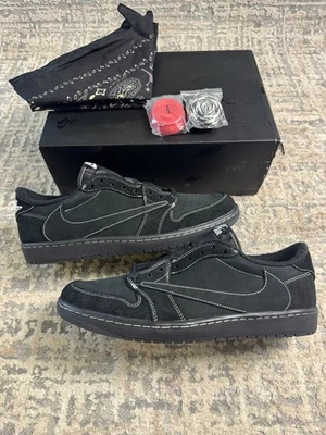 Size 12 - Jordan 1 Low OG SP Travis Scott Black Phantom DM7866-001 - Image 1 of 4