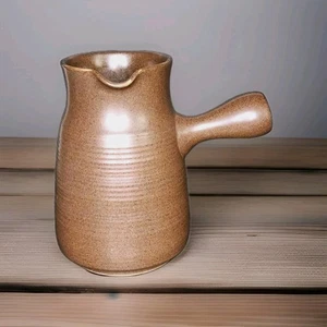 Jarra de colección Denby con mango de gres marrón Inglaterra 7" jarra de leche/salsa gourmet - Imagen 1 de 7