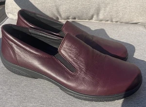 Hotter Ortholite Stability Women’s Brown Leather  Loafer Shoes Size US 9.5 - Picture 1 of 9