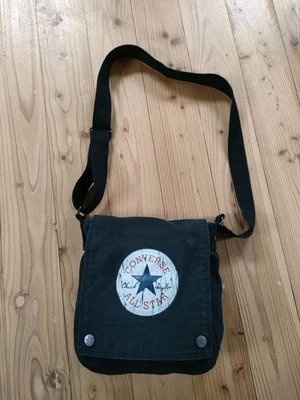 Converse All Star Canvas Schultertasche schwarz Unisex - Bild 1 von 4