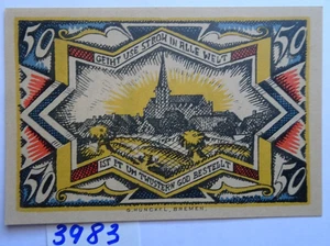 GERMANY 1921 - SPARKASSE TWISTRINGEN - 50 Pfg - AU/UNC - GrM 1349.1 - Picture 1 of 2