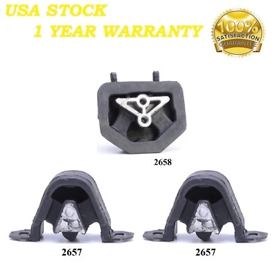 3PCS MOTOR MOUNT FIT 1993 ASUNA GT & SE 1.6L - Image 1 of 4