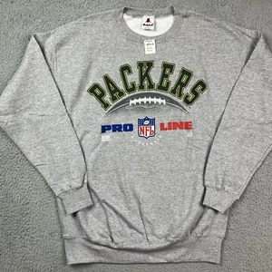 Vintage Green Bay Packers Sweater NFL Football Crewneck Sweatshirt Riddell NOS - Picture 1 of 6