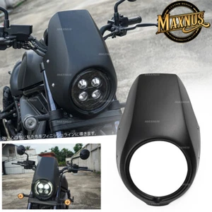 Headlight Cover Mask Windscreen Black FOR HONDA REBEL CMX 1100 2021-2024 - Picture 1 of 17
