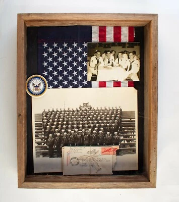 Caja de sombra de madera maciza recuperada gris desgastado BarnwoodUSA rústica granja Foto 1 de 4