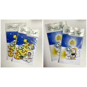 Flower Soft Card Toppers: Polar Friends Lot A 24 Christmas Cardmaking Images - Picture 1 of 3