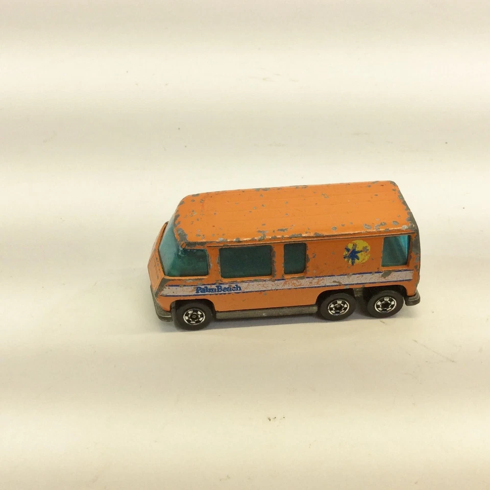 Hot Wheels Orange GMC Motor Home Hong Kong 1976 Metal Base Palm Beach - Image 1 of 4