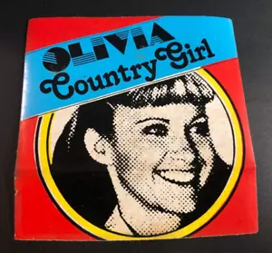 OLIVIA NEWTON JOHN 1970's Vintage STICKER DECAL 3.75x 3.75 Inch COUNTRY GIRL - Picture 1 of 2