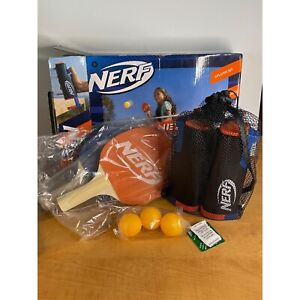 Nerf - (7) Piece Retractable Table Tennis Set - Expandable Net - New