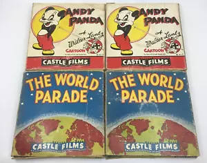 Castle Films Andy Panda The World Parade 16 MM Vintage Movies Cartoons Reels Lot - Picture 1 of 24