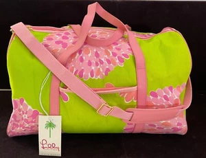 Rare Lilly Pulitzer Weekender Large Travel Bag Bon Bon Bardot Green YY387 - Picture 1 of 16